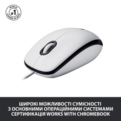 Мишка Logitech M100 USB White (910-006764)