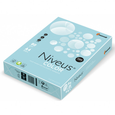 Папір Mondi Niveus COLOR Pastel Blue A4, 80g, 500sh (A4.80.NVP.MB30.500)