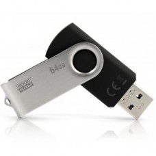 USB флеш накопичувач Goodram 64GB Twister Black USB 3.0 (UTS3-0640K0R11)