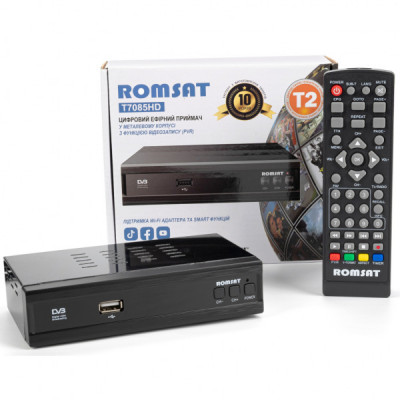 ТВ тюнер Romsat DVB-T2 (T7085HD)