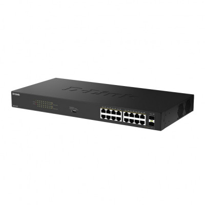 Комутатор мережевий D-Link DGS-1018P