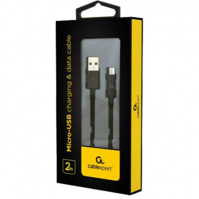 Дата кабель USB 2.0 AM to Micro 5P 2.0m Cablexpert (CC-USB2P-AMmBM-2M)