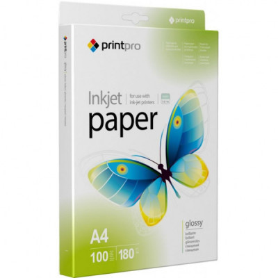 Фотопапір PrintPro A4 (PGE180100A4)