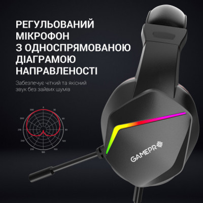 Навушники GamePro HS311 RGB Black/Red (HS311)