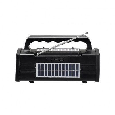 Акустична система NEWVEW NV-9010 Solar Panel/BT/USB/TF/FM Black (NWVW-NV-9010-BK)