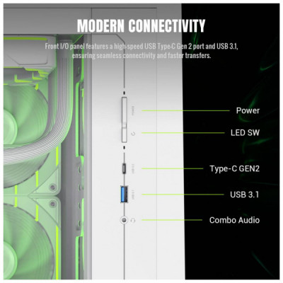 Корпус Gamemax Claw 360 WH