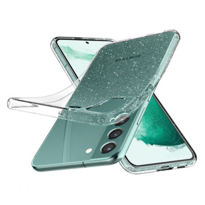 Чохол до мобільного телефона Spigen Samsung Galaxy S22 Liquid Crystal Glitter, Crystal Quartz (ACS03985)