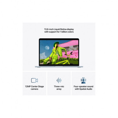 Ноутбук Apple MacBook Air 13 M5 A3449 Sky Blue (MDHK4UA/A) Ноутбук Apple MacBook Air 13 M5 A3449 Sky Blue (MDHK4UA/A)