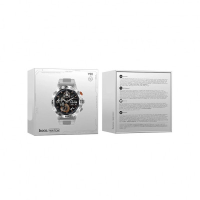 Смарт-годинник HOCO Y20 Smart sports watch(call version) Silver (6942007619417)