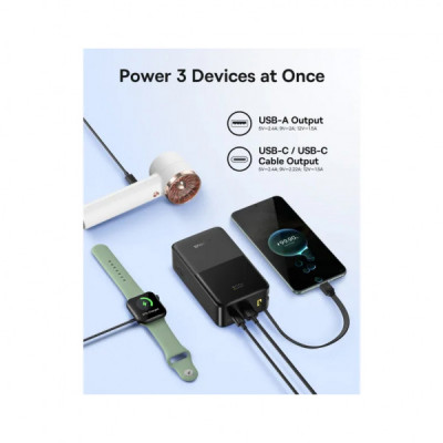 Батарея універсальна Baseus EnerFill FC51 Bipow2 Pro 30000mAh 22,5W build cab.USB-C black (E0028100)