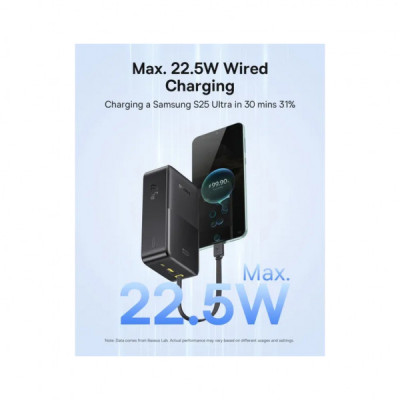 Батарея універсальна Baseus EnerFill FC51 Bipow2 Pro 30000mAh 22,5W build cab.USB-C black (E0028100)