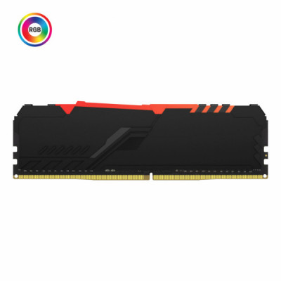 Модуль пам'яті для комп'ютера DDR4 64GB (2x32GB) 3600 MHz Fury Beast RGB Kingston Fury (ex.HyperX) (KF436C18BBAK2/64)