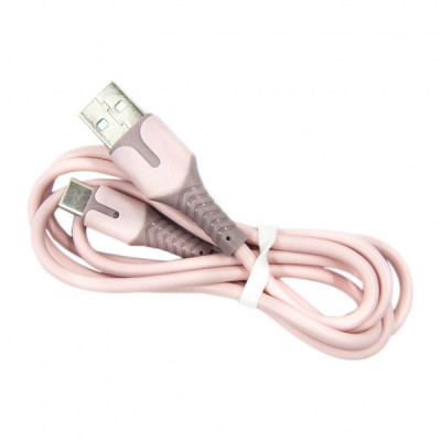 Дата кабель USB 2.0 AM to Type-C 1.0m pink Dengos (PLS-TC-IND-SOFT-ROSE)