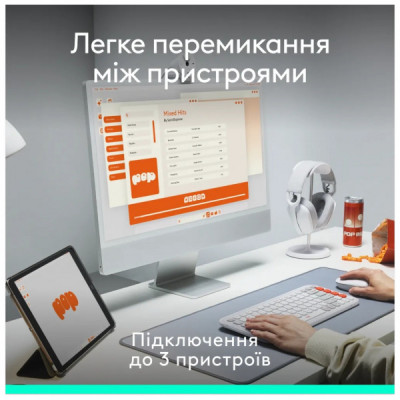Комплект Logitech POP Icon Combo Bluetooth UA Lilac (920-013078)