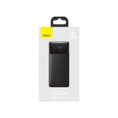 Батарея універсальна Baseus Bipow Digital Display 20000mAh 20W, Black (PPDML-M01) (PPBD050501)