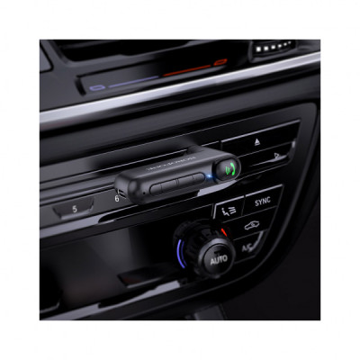 FM модулятор BOROFONE BC35 Wideway car AUX BT receiver Black (BC35B)