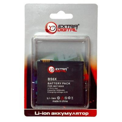 Акумуляторна батарея для телефону Extradigital Motorola BS6X (1650 mAh) (DV00DV6134)