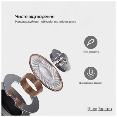 Навушники XoKo G05-face changing TWS Yellow-Black (G05-YEBK)