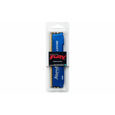 Модуль пам'яті для комп'ютера DDR3 8GB 1600 MHz Fury Beast Blue Kingston Fury (ex.HyperX) (KF316C10B/8)