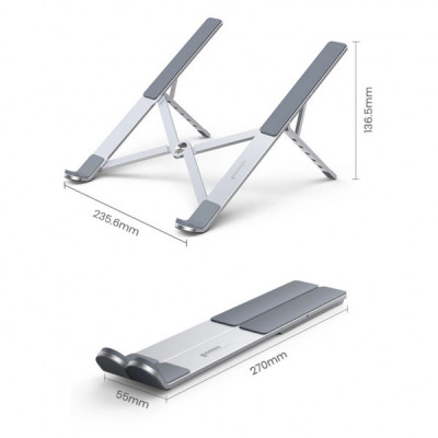 Підставка до ноутбука Ugreen LP451 Foldable Holder for Laptop Silver (40289)