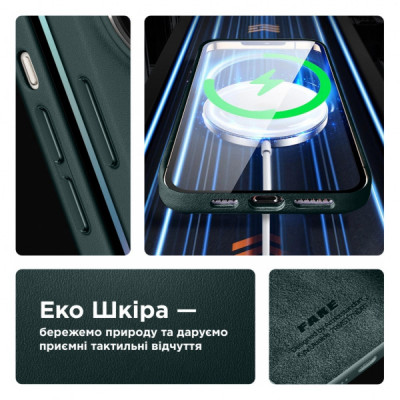 Чохол до мобільного телефона Armorstandart FAKE Leather Case Apple iPhone 13 Shirt Green (ARM61409)