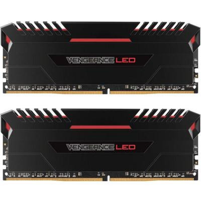 Модуль пам'яті для комп'ютера DDR4 16GB (2x8GB) 3000 MHz Vengeance LED Red Corsair (CMU16GX4M2C3000C15R)